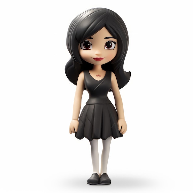 Kawaii Chibi Nana Wiedergeborene Figur Bruce Timm Stil Zeichentrickfigur