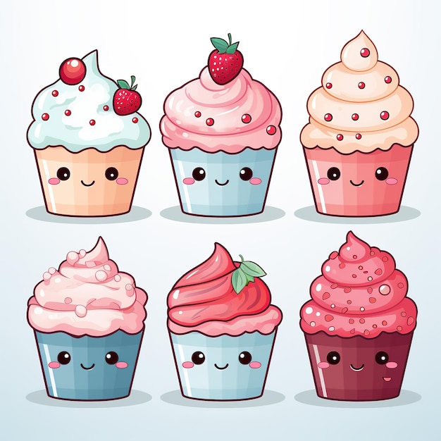 Kawaii süßer Cupcake