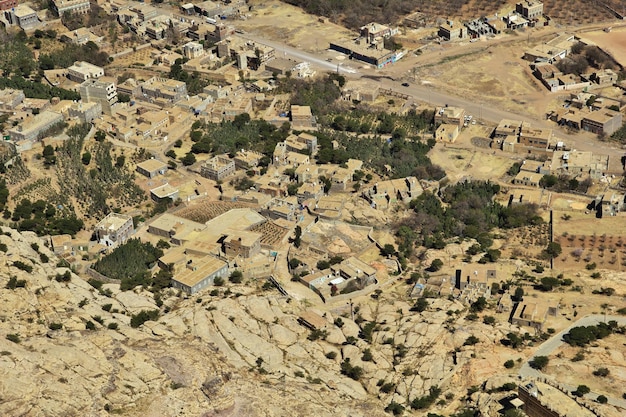 Kawkaban-Dorf in den Bergen Jemen