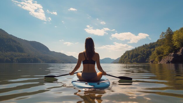 Kayak y Paddleboard en la orilla del lago