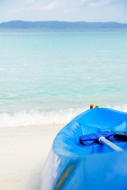 Kayak en la playa