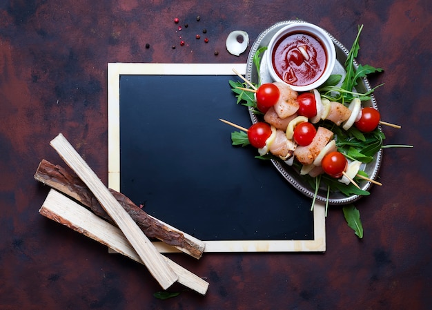 Foto kebab aus huhn machen