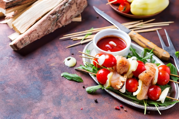 Kebab aus Huhn machen