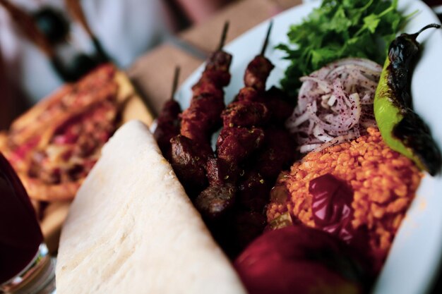 Kebab de Ramadán tradicional turco y árabe