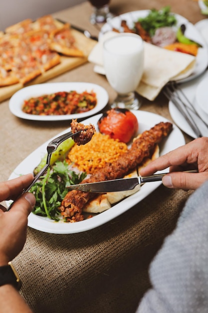 Kebab de Ramadán tradicional turco y árabe