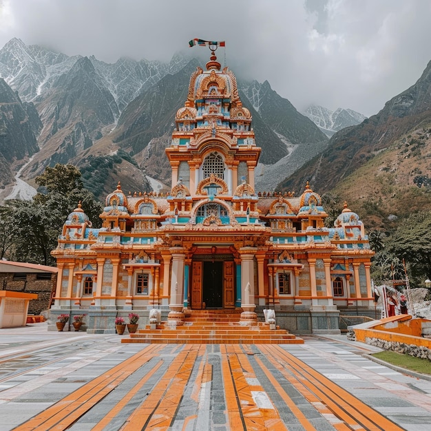 Kedarnath-Tempel Uttarakhand Der heiligste der Char-Dhams, der dem Herrn Uttarakhand gewidmet ist