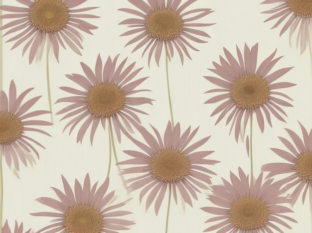 Kegelblumen-Echinacea-Grunge-Textur-Design mit alten geometrischen Akzenten