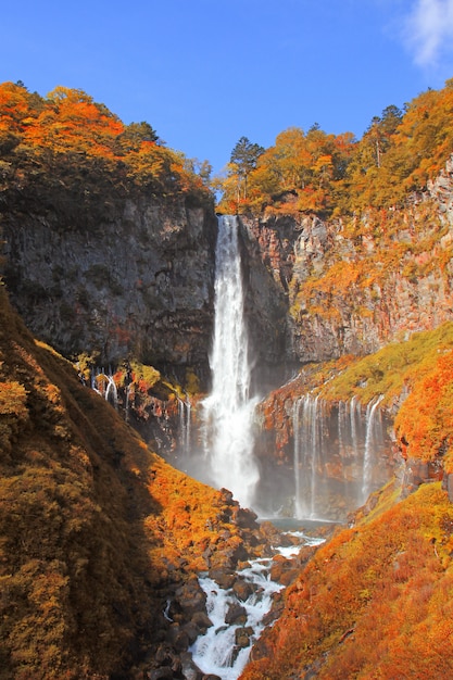 Kegon Falls in Herbstsaison, Nikko, Japan.