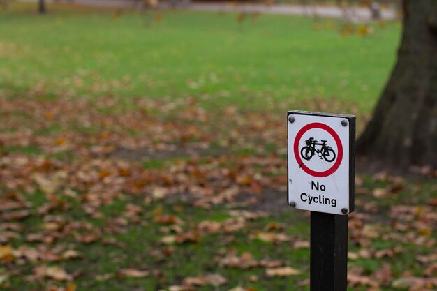 Kein Fahrradzeichen