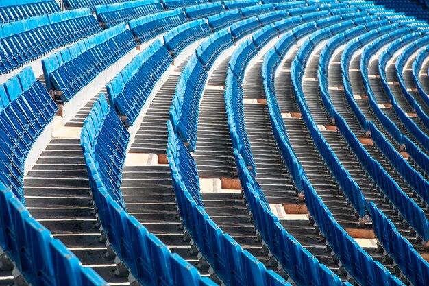 Foto keine zuschauer im bernabeu-stadion in madrid