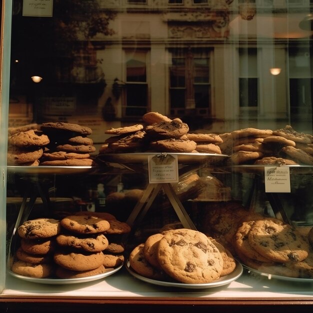 Kekse in einem Schaufenster