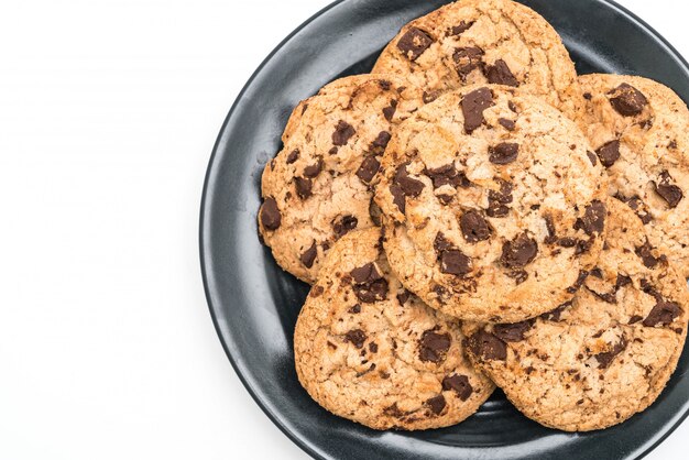 Kekse mit dunklen Schokoladenstückchen