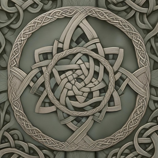 Foto keltische knotenkunst