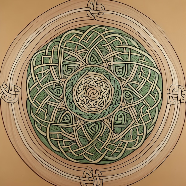 Foto keltische knotenkunst