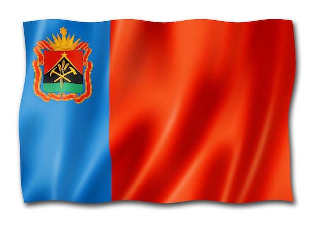 Kemerovo estado Oblast bandera Rusia