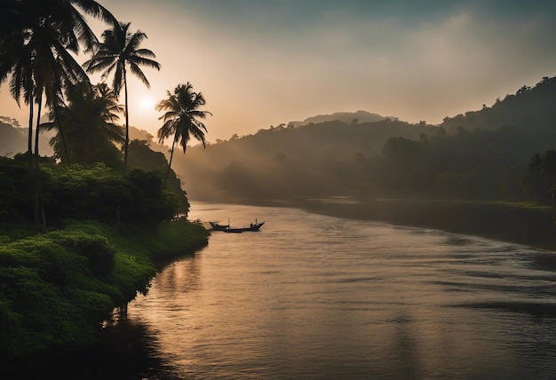 Foto kerala es el lugar más hermoso de la india.