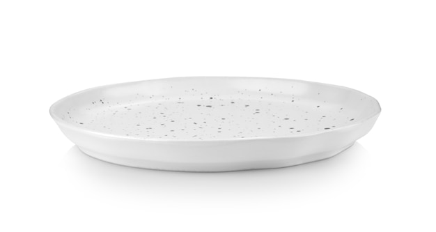 Keramikplatte isoliert auf weiß