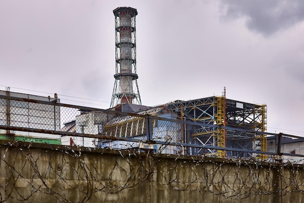 Kernkraftwerk Tschernobyl in der Sperrzone von Tschernobyl