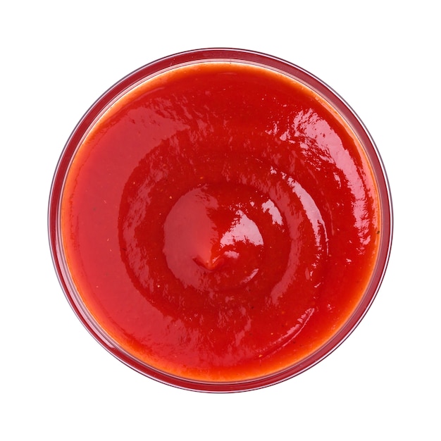 Ketchup in Glasschale