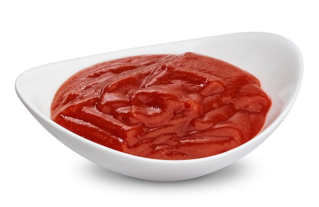 Ketchup isolada no branco