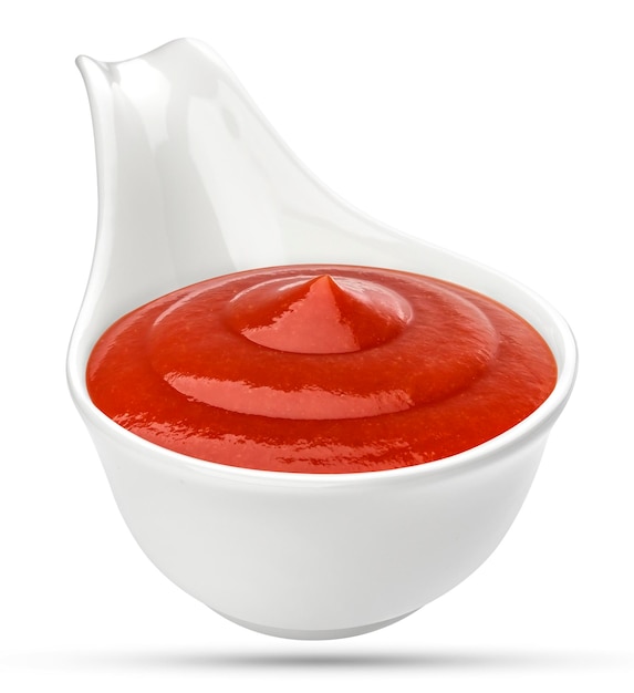 Foto ketchup isolado no branco