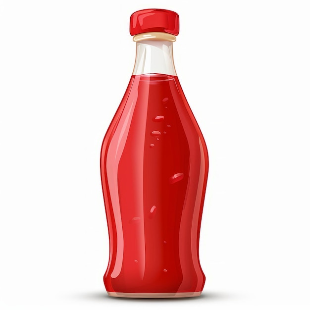 Ketchup isoliert auf weißem Hintergrund