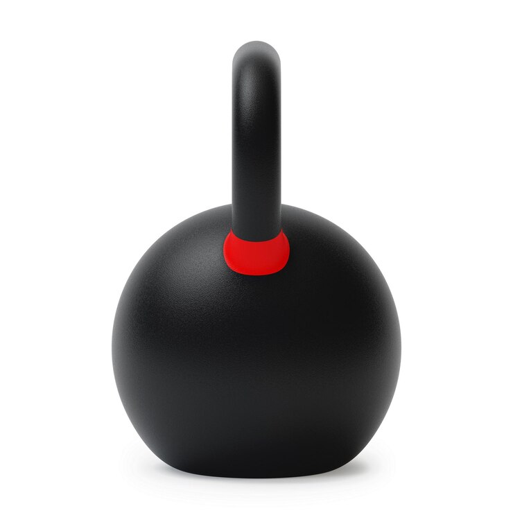 Foto kettlebell de esportes isolado no fundo branco. renderização 3d.