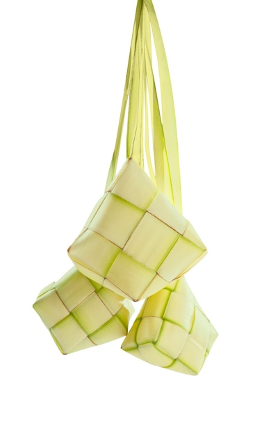 Ketupat Rice Dumpling es una comida tradicional de Indonesia durante eid al fitr