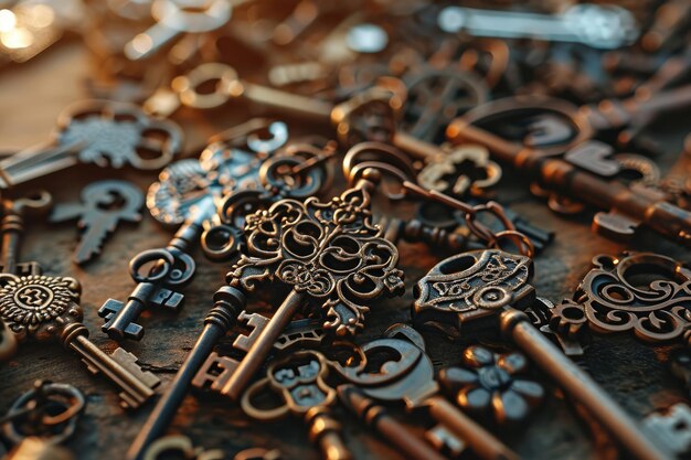 KeyInspired Steampunk Hintergrunddesign