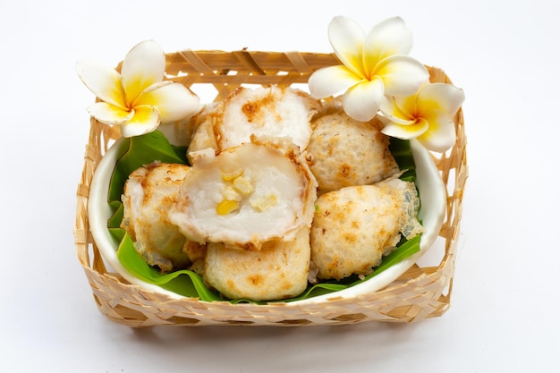 Khanom Krok Sobremesa tailandesa de leite de coco Panqueca de arroz de coco