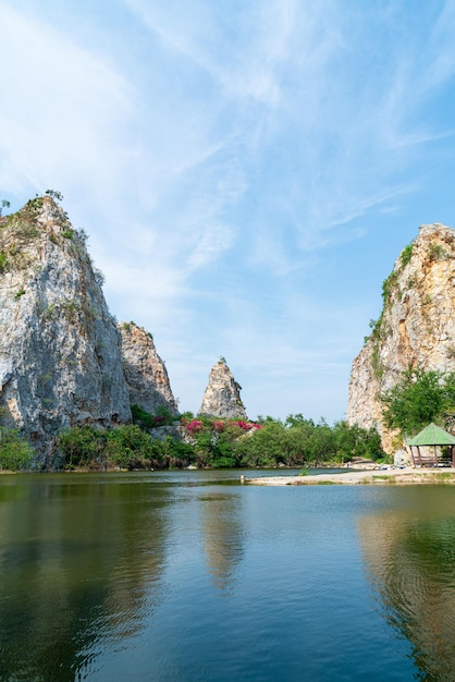 Khao Gnu Stone Park in Ratchaburi in Thailand