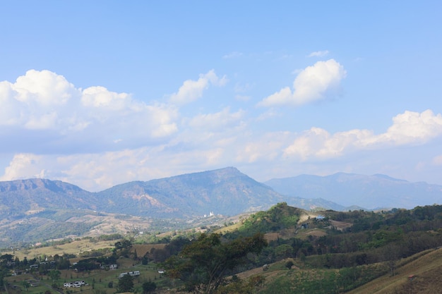 Khao Kho un paisaje montañoso que rodea Tailandia