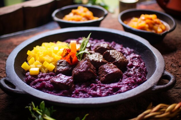 Foto kharcho primer plato georgiano tradicional de carne de res hay opciones para kharcho vegetariano