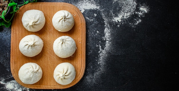 khinkali o albóndigas con relleno