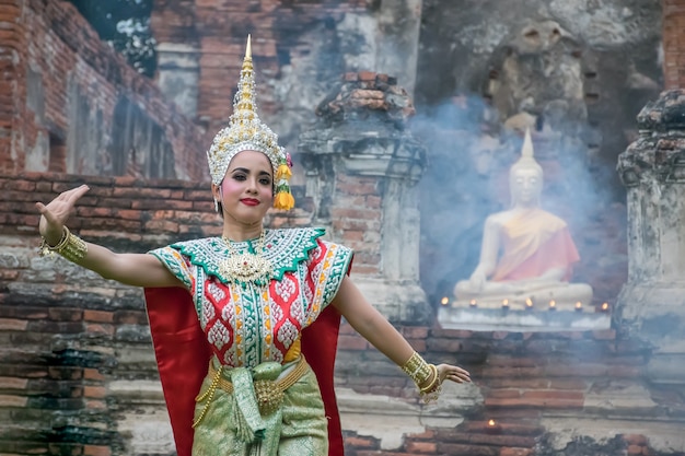 Khon mask dança de drama tradicional tailandesa