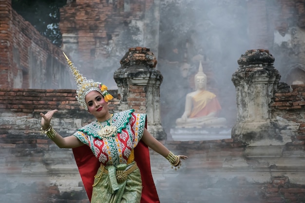 Khon Mask Danza tradicional tailandesa de drama