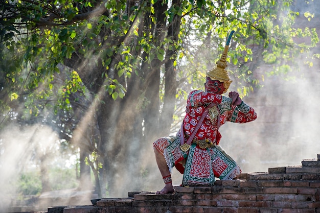 Khon Thai traditionelle Tanzvorstellung