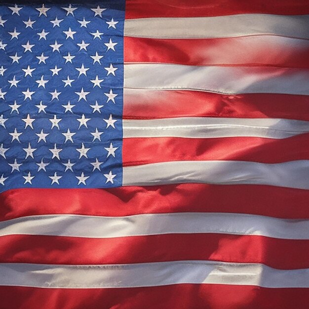 KI-Bild mit amerikanischer Flagge
