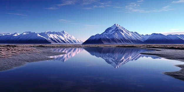 KI-generierte KI-generative Natur im Freien, Hintergrund, Landschaft, Bergwasser