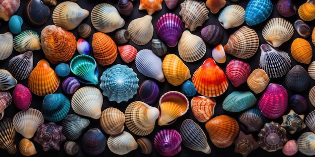 KI-generierte KI-generative Nautik Marine Unterwasser Meer Ozean Sand Urlaub Muschel Stern