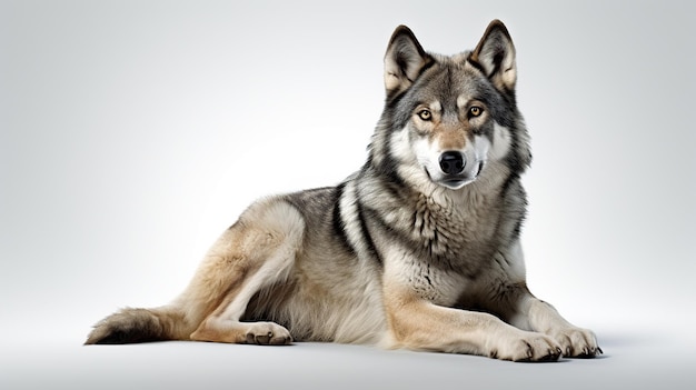 KI-generiertes Bild von Wildtieren und Wölfen