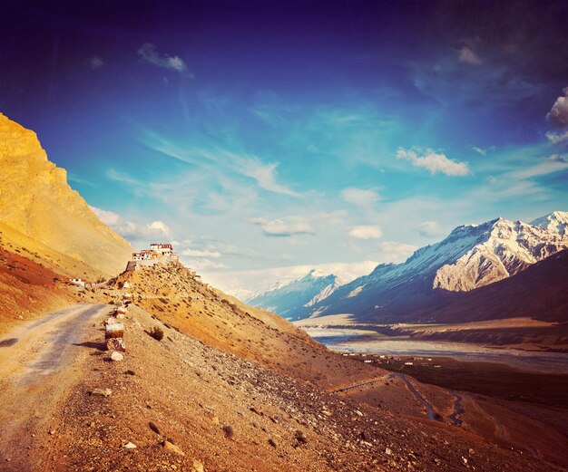 Ki monasterio Spiti Valley India