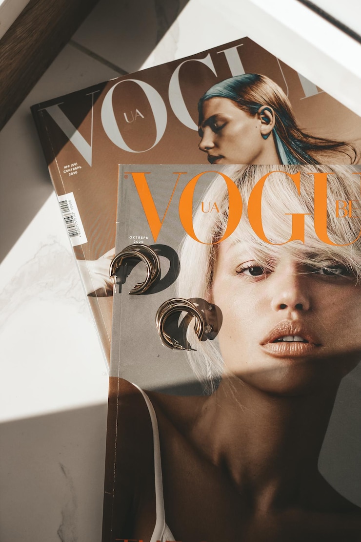 Foto kiev ucrania 30 de marzo de 2023 contenido del blog de la tienda vogue
