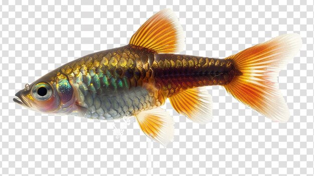 Foto killifish aislado en un fondo transparente