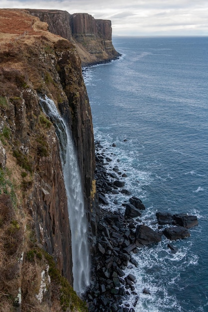 Kilt Rock y Mealt Falls Isla de Skye Escocia