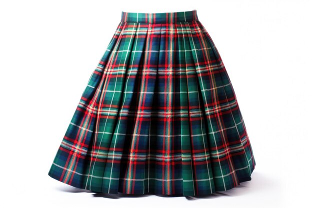 Foto el kilt tradicional del tartán