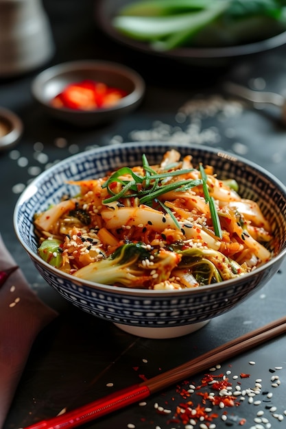 Kimchi Fusion Brussel Sprouts en el estilo tradicional coreano