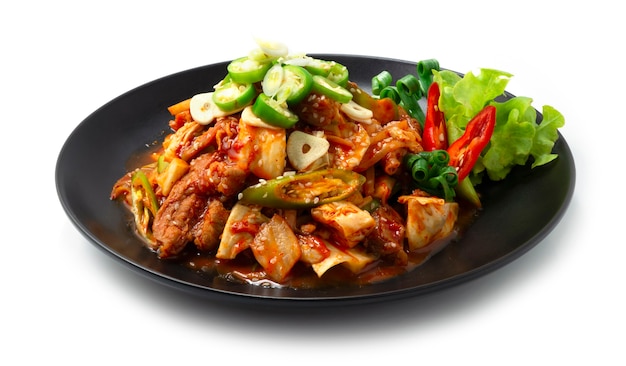 Kimchi picante salteado con cerdo