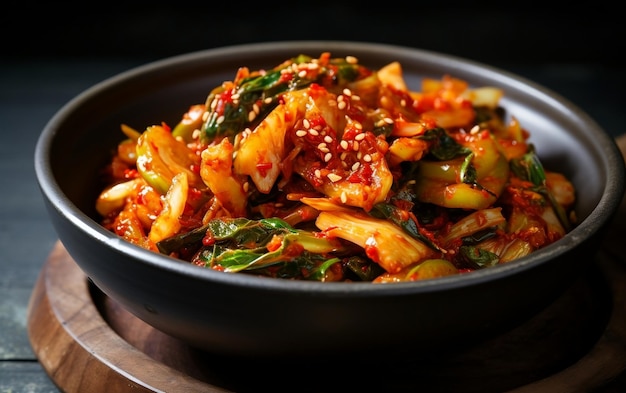 Kimchi prato coreano IA generativa