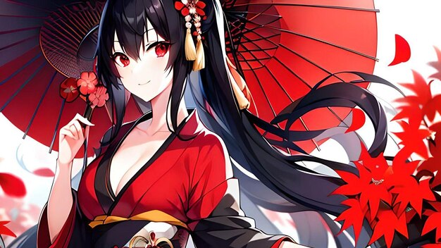 Kimono Girl gerada pela IA